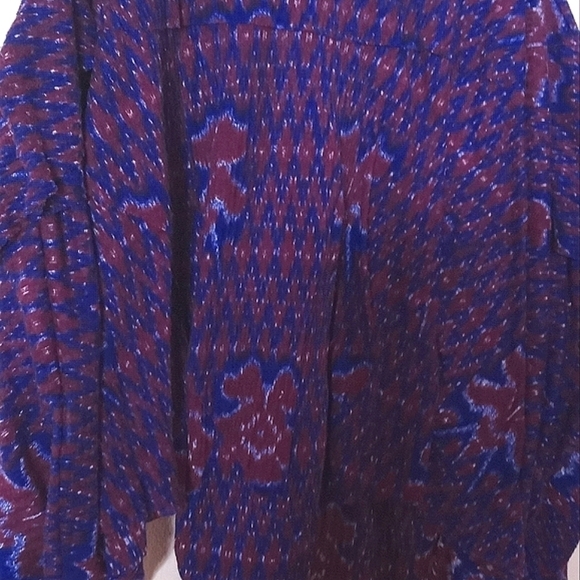 Free People Tank Top Cami Boho Ikat Dew Drop Handkerchief Hem - Picture 9 of 11